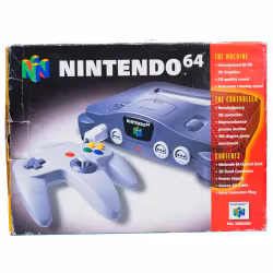 Nintendo 64 konsoll pakke (N64) i orginal eske (med gamepak)