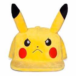 Angry Pikachu Plush Cap – Pokémon med Personlighet