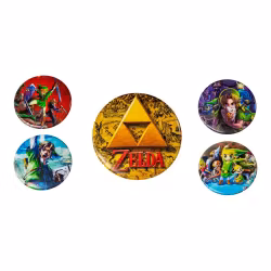 The Legend of Zelda - Badge/Button 5 stk