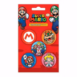 Super Mario viskelær 5 pack