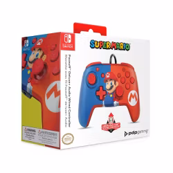 Pdp Faceoff deluxe Nintendo Kontroller med Mario