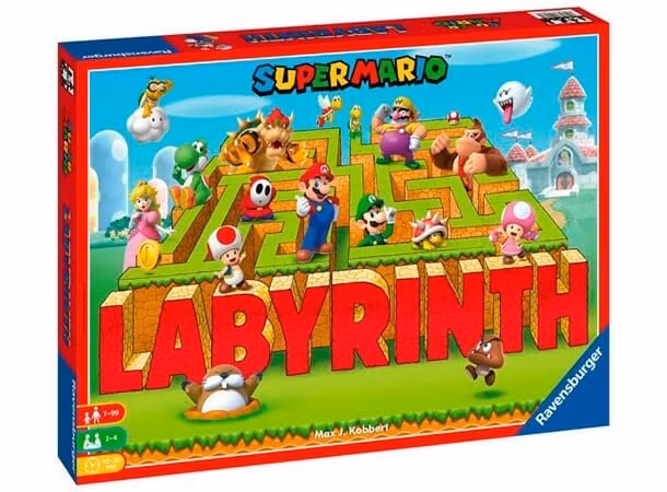 Labyrinth med Super Mario tema