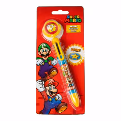 Super Mario penn med 6 forskjellige farger