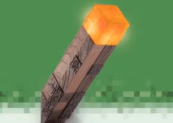 Minecraft Fakkel - Glødende Lampe