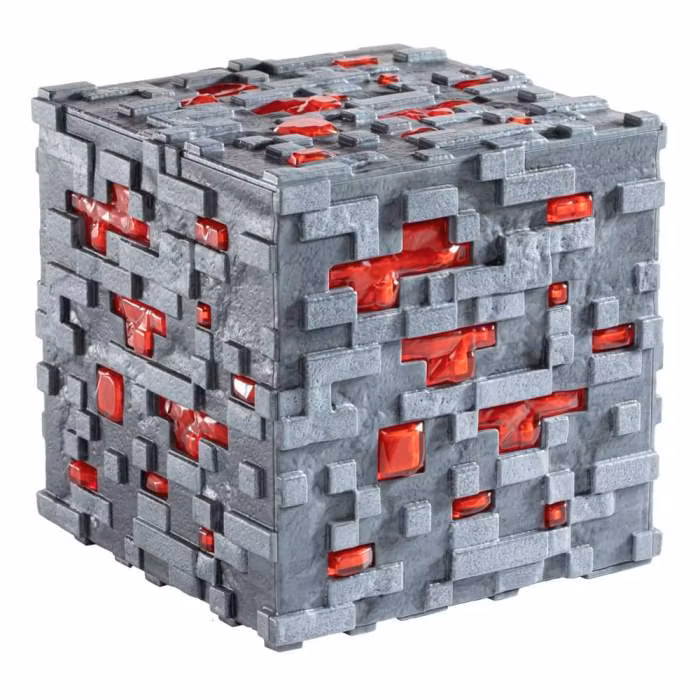 Minecraft Redstone Ore - Rød Glødesteinlampe