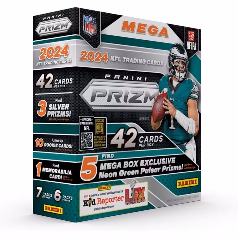 Panini 2024-25 Prizm NFL Football Trading Card Mega Box