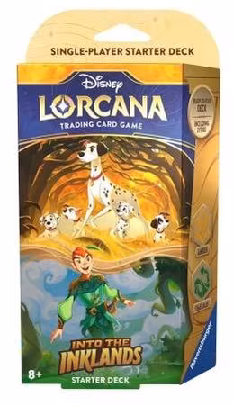 Into the Inklands Amber & Emerald - Pongo & Peter Pan Starter Deck Lorcana