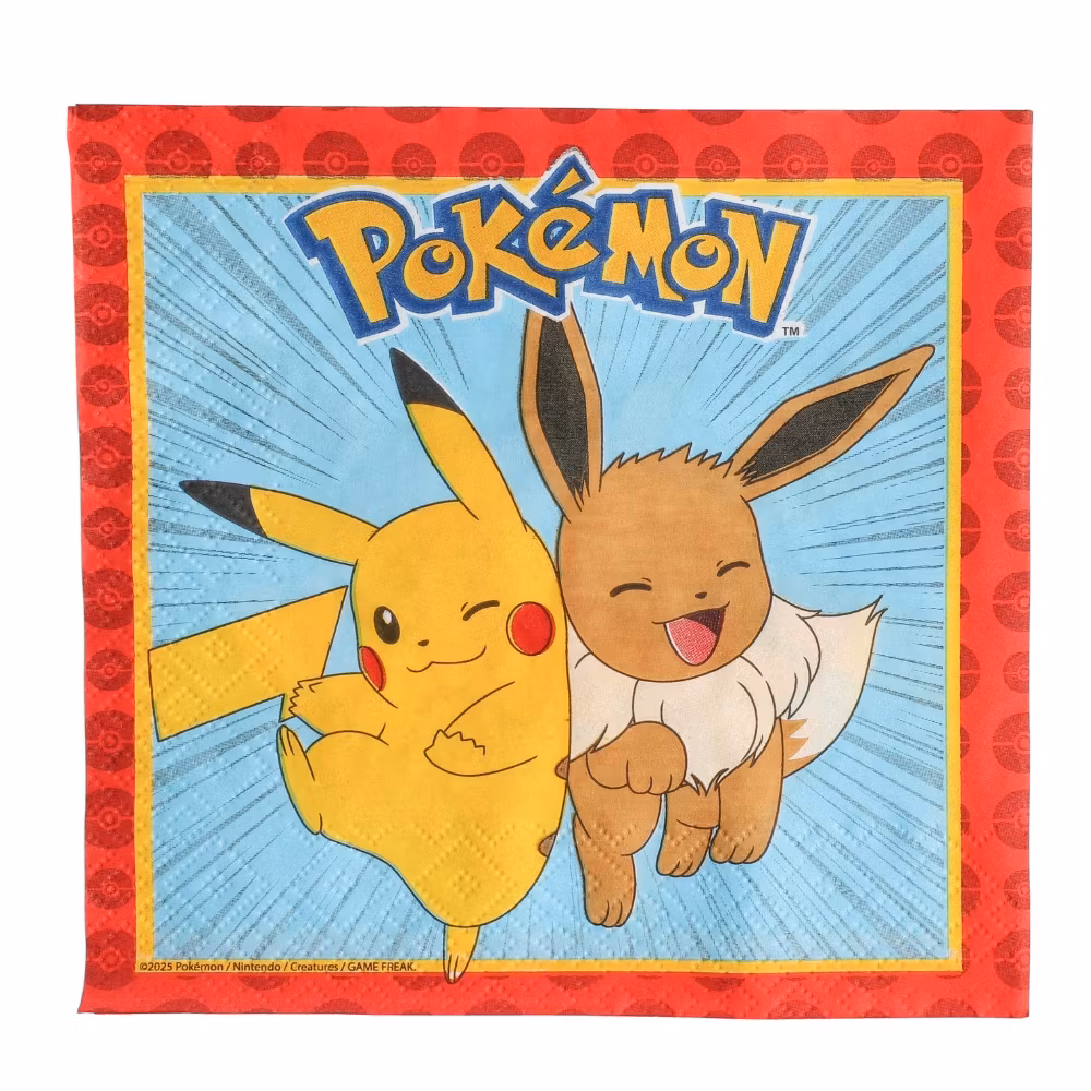 20 stk Pokemon Servietter 33x33 cm