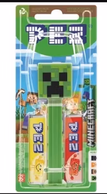 Minecraft Creeper - PEZ Dispenser med 2 Pakker