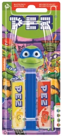 Turtles Leonardo - Pez Dispenser med 2 Pakker