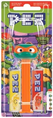 Turtles Michelangelo - Pez Dispenser med 2 Pakker