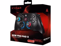 Kyzar Svart Trådløs Pro Håndkontroll - Nintendo Switch 1 og 2
