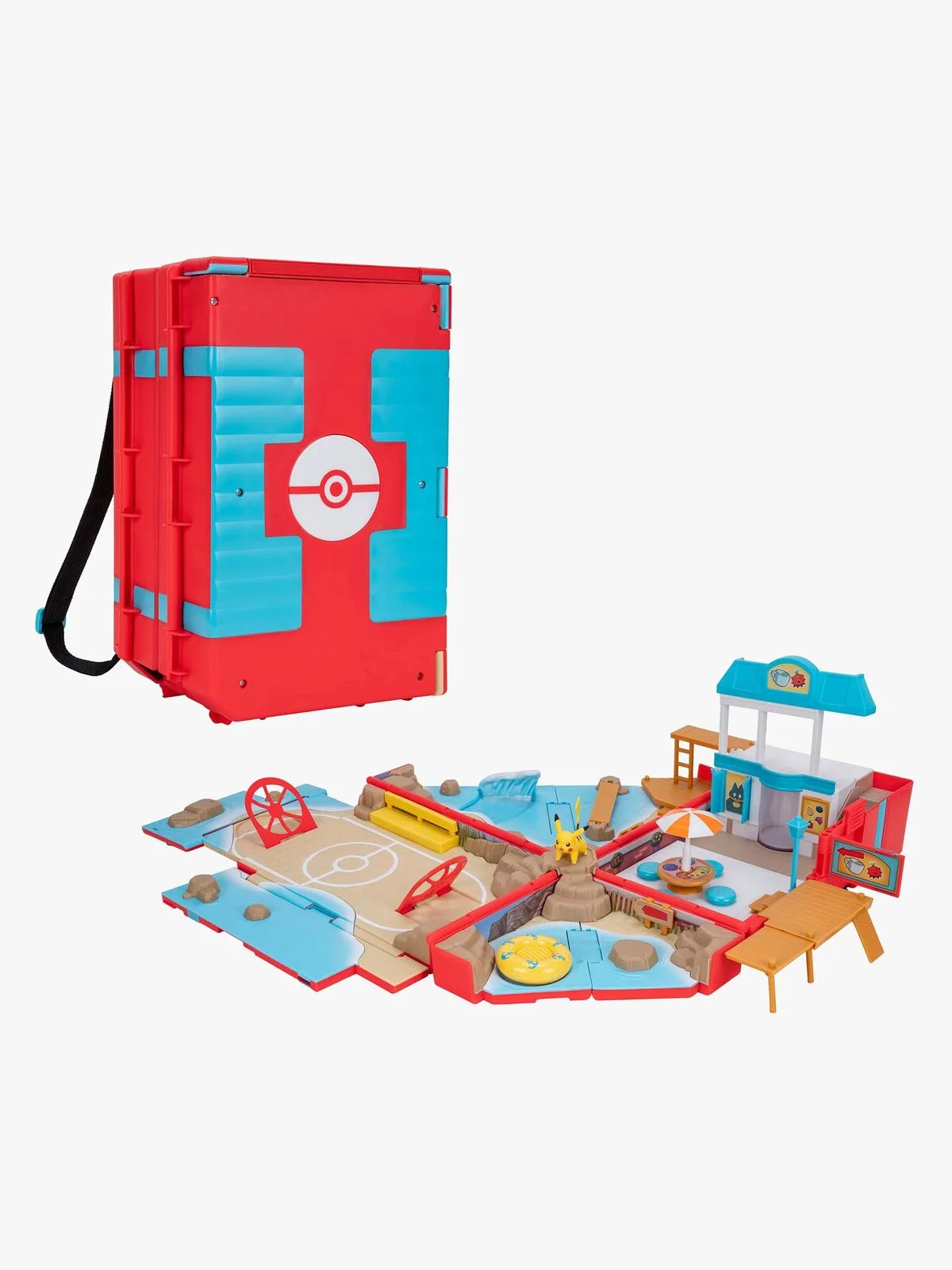 Pokémon Beach Battle Playset - Portabel Lekesett med Bæreveske