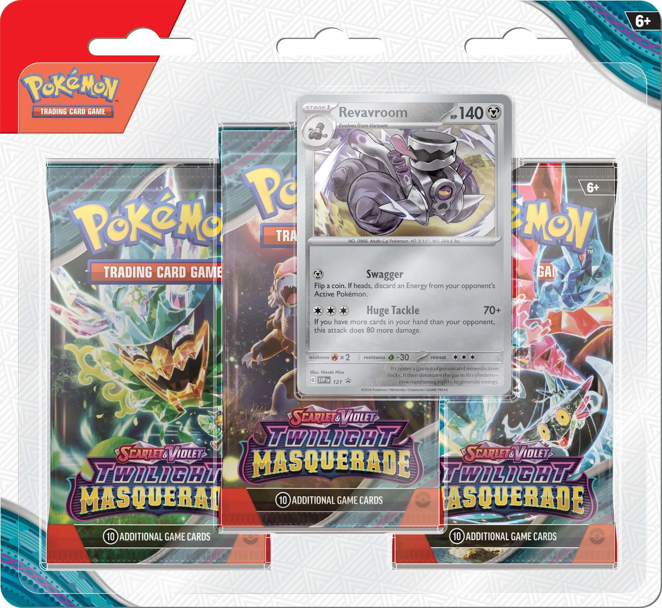 Pokemon SV6 Twilight Masquerade Blister 3pk Scarlet & Violet