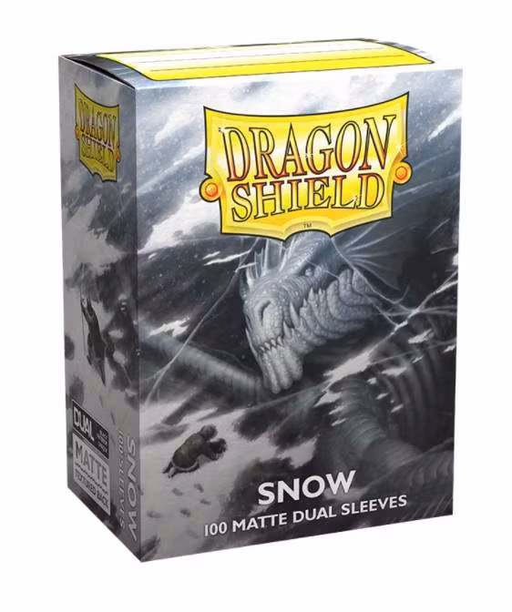 Dragon Shield 100 Sleeves - Snow Matte Dual