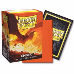 Dragon Shield 100 Sleeves - Matte Dual Ember