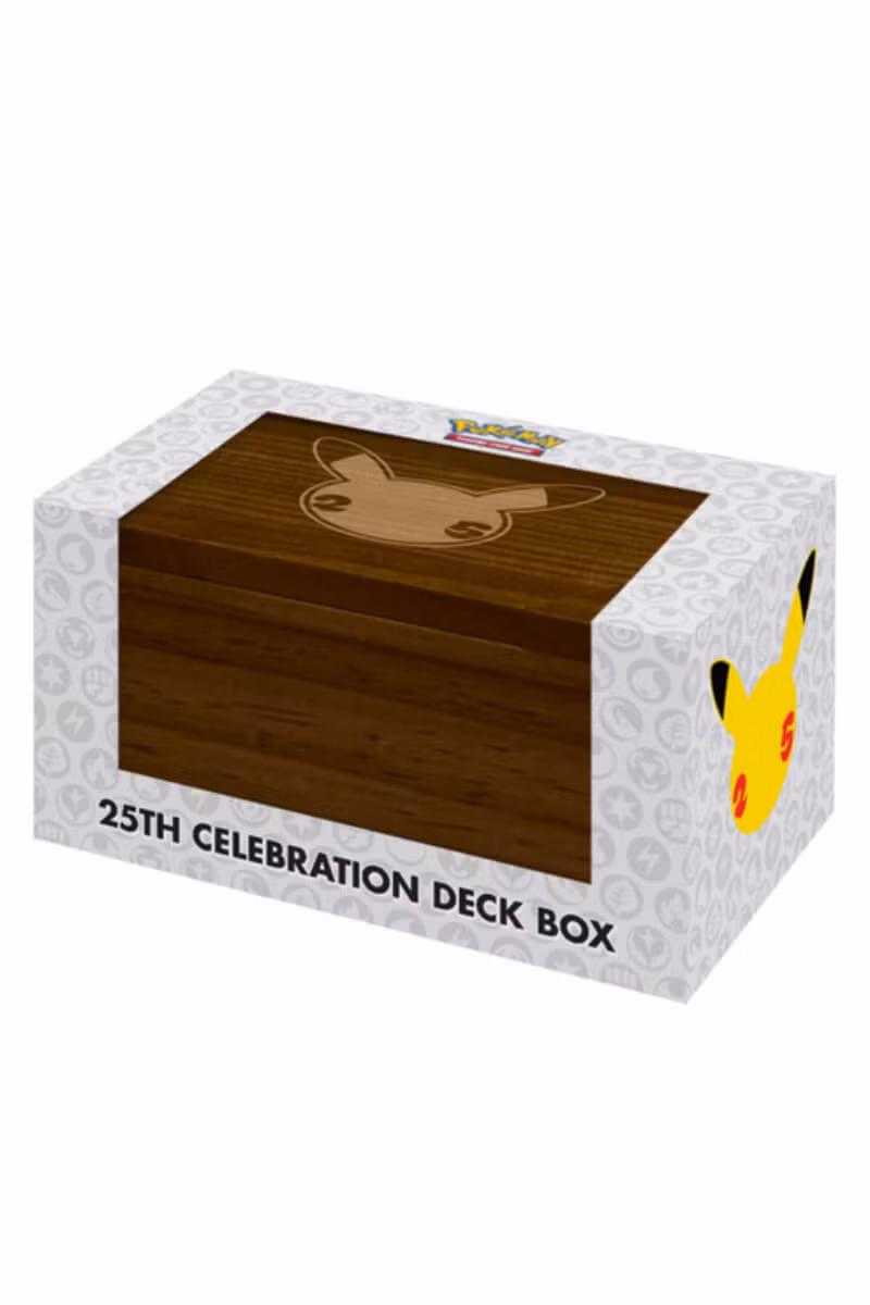 25 Års Jubileum Pokemon Deck Box i Tre