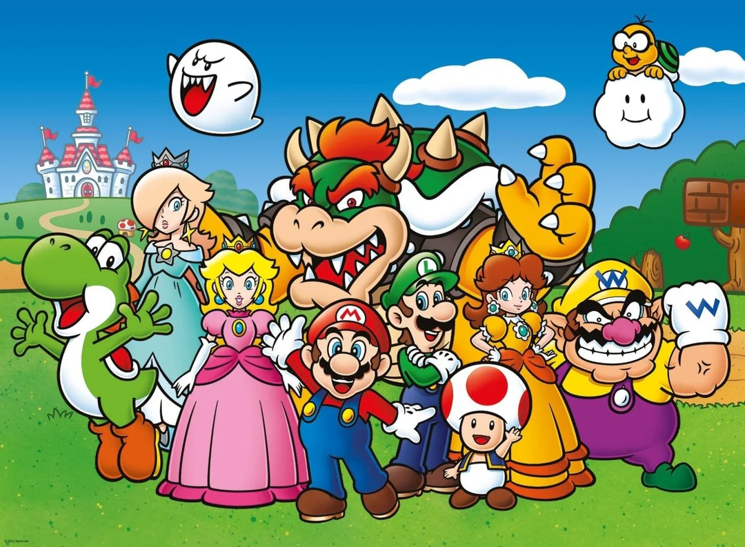 Super Mario Figurer Puslespill 100XXL Brikker - Ravensburger