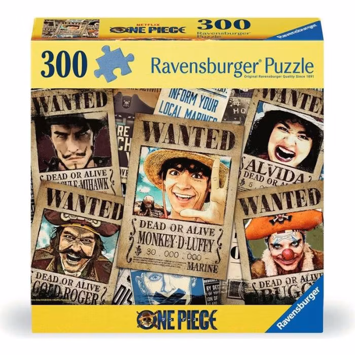 300 Brikker One Piece Wanted - Ravensburger Puslespill