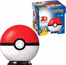 55 Brikker Pokémon Pokeball - Ravensburger 3D Puslespill