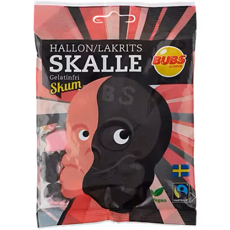 Raspberry/Licorice Skull Foam