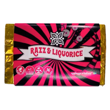 Razz & Liquorice Chocolate Bar