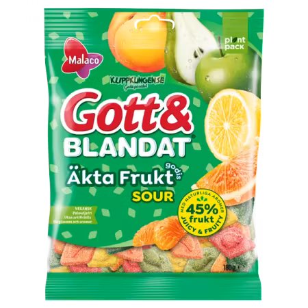 Gott & Blandat Äkta Frukt Sour 90g