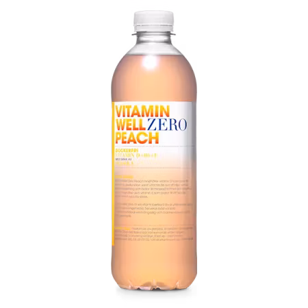 Vitamin Well Zero Peach 50cl