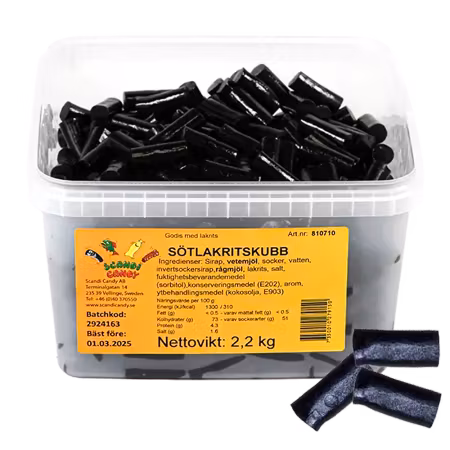 Scandi Candy Sötlakritskubb 2,2kg
