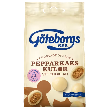 Pepparkakskulor Vit Choklad 120g
