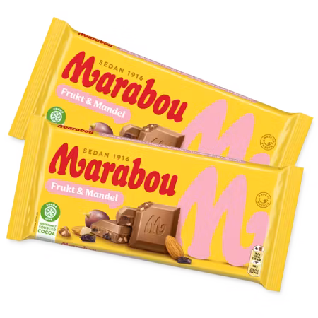 Marabou Frukt & Mandel 100g