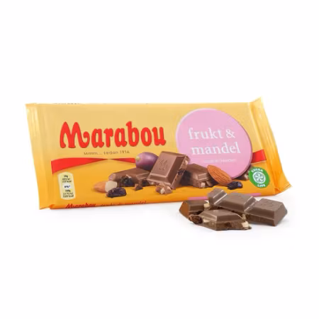 Marabou Frukt & Mandel 100g