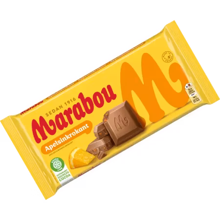 Marabou Apelsinkrokant 200g