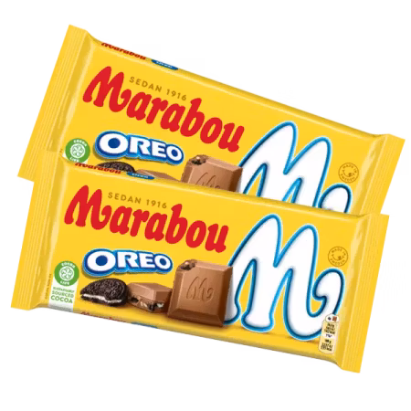 2st - Marabou Oreo Mjölkchoklad 185g