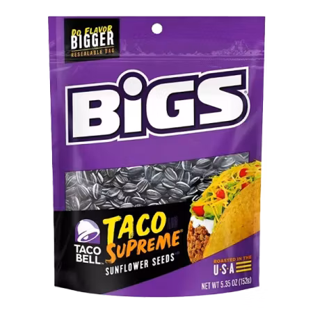 Bigs Taco Bell Sunflower Seeds 152g