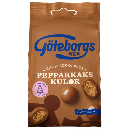 Pepparkakskulor Mjölkchoklad 120g