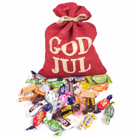 Lyxiga Julsäcken Röd 1,3kg