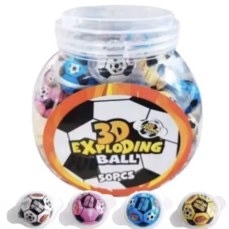 3D Fotbollar Exploding Ball 10g x 50st