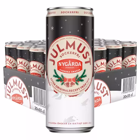 Nygårda Julmust Sockerfri 33cl x 20st