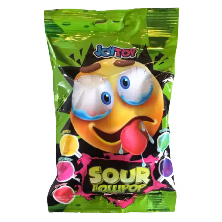 JoyTop Sour Lollipop Smiley 88g