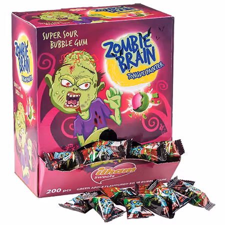 Zombie Brain Bubble Gum Automat - 200st