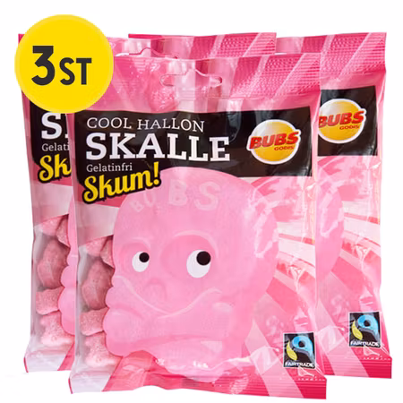 3st - Bubs Cool Hallonskalle skum 90g