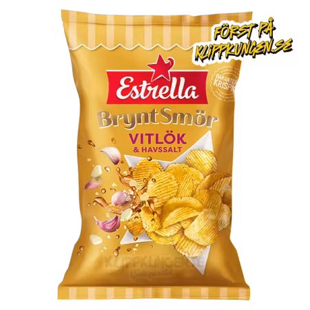 Estrella Brynt Smör Vitlök&Havssalt 175g