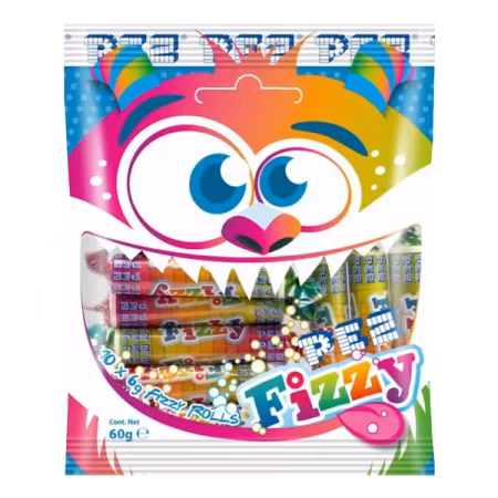 PEZ Fizzy Rolls Bag 60g