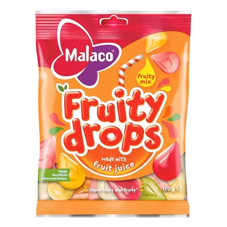 Malaco Fruity Drops Frutiy Mix 170g