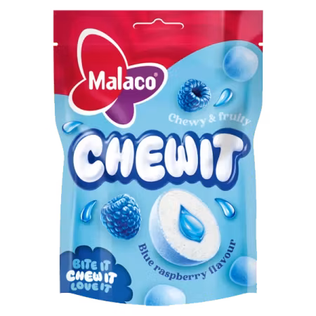 Malaco Chewit Blue Raspberry 115g
