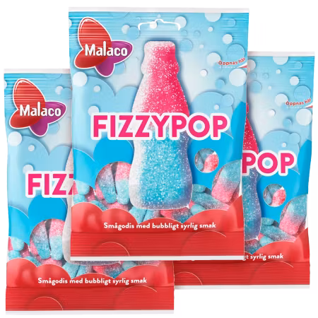 3st - Malaco Fizzypop 85g