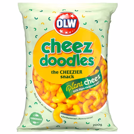 OLW Cheez Doodles Plant Cheez 200g