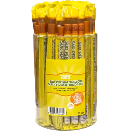 Pingvinsstång Sur PersikaHallon 55g