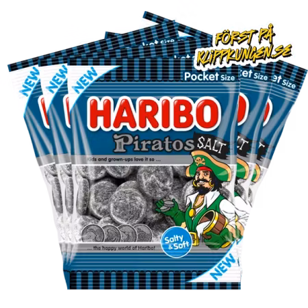 5st - Haribo Piratos Salt 70g